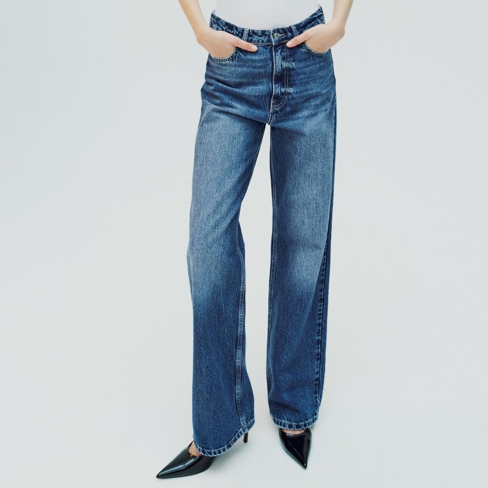 ZARA High Waist Flared Jeans - Picture 1 of 7